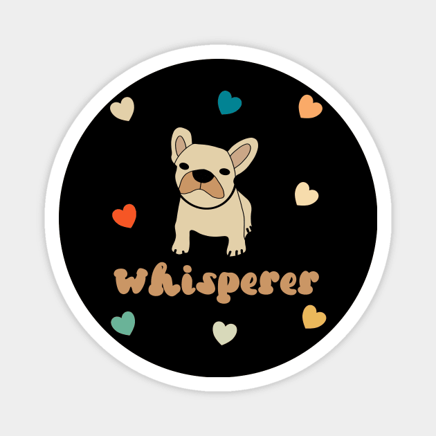 Dog French Bulldog Whisperer Retro Costume Magnet by beautifulhandmadeart